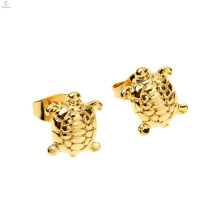 Personalidad Aleación Ambiental Loveliness Animal Gold Stud Sea Turtle Pendientes